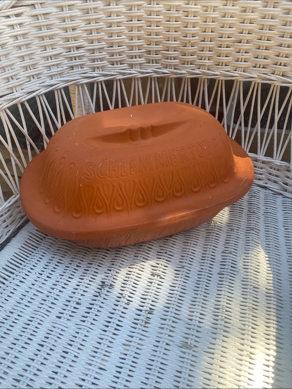 Terracotta Schlemmer Topf Clay Baker - Rust Orange - Picture 13 of 16